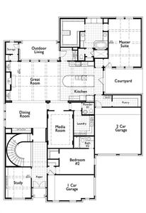 New construction Single-Family house 2621 Still Forest Lane, Prosper, TX 75078 608 Plan- photo 1 1