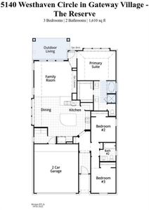New construction Single-Family house 5140 Westhaven Circle, Denison, TX 75020 Morgan Plan- photo