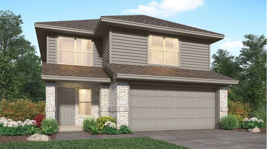 New construction Single-Family house 14732 South Ascot Bend Cir, Conroe, TX 77301 Linden II- photo 0 0