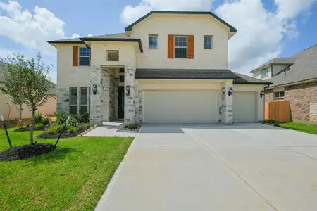 New construction Single-Family house 31403 Greenville Creek Lane, Hockley, TX 77447  The Boston- photo 0