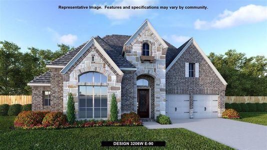 New construction Single-Family house 12210 Hackberry Drive, Mont Belvieu, TX 77523 Design 3206W- photo 0 0
