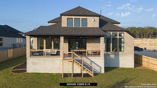 New construction Single-Family house 24206 Downhill Lie, San Antonio, TX 78261 Design 3399W- photo 0