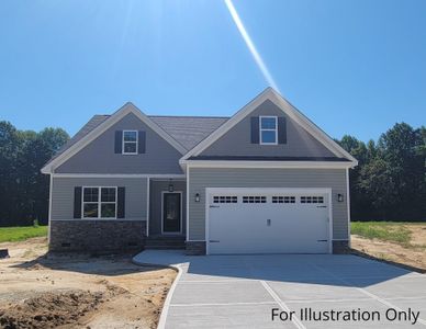 New construction Single-Family house 105 Weathered Oak Way, Youngsville, NC 27596 - photo 0