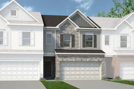 New construction Townhouse house 3882 Pressley Lane, Unit 18, Powder Springs, GA 30127 Norwood II- photo 0