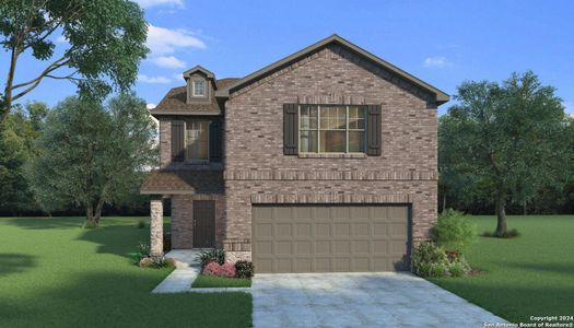 New construction Single-Family house 14320 Iron Knight, San Antonio, TX 78253 Rayburn II- photo 1 1