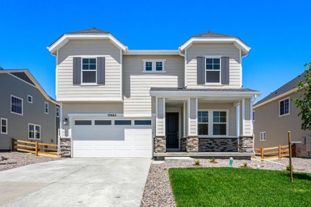 New construction Single-Family house 39665 Gwinett Circle, Elizabeth, CO 80107 Ridgway- photo 0