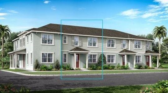 New construction Townhouse house 11357 Sunsail Ave, Orlando, FL 32832 Aurora- photo 0