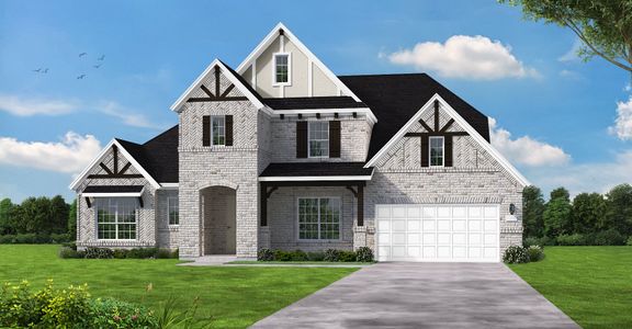 New construction Single-Family house Hamlin (3832-DL-60), 712 Redbrick Lane, Northlake, TX 76247 - photo