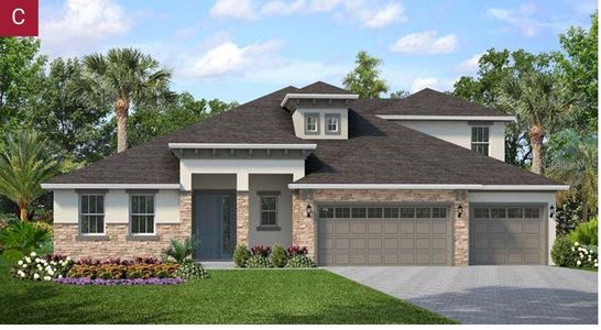 New construction Single-Family house 16016 Barkly Ridge Court, Winter Garden, FL 34787 Monaco- photo 0