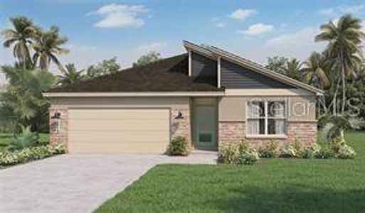 New construction Single-Family house 3959 Malawi Trail, Saint Cloud, FL 34772 Cali Modern- photo 0