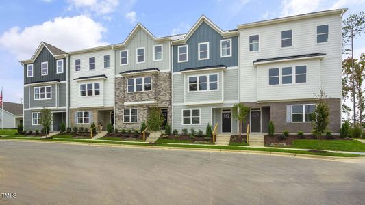 New construction Townhouse house 714 Dorset Stream Drive, Fuquay Varina, NC 27526 The Hadleigh- photo 0