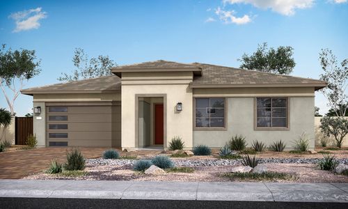 New construction Single-Family house Holly Plan 5007, 3698 E. Gold Mountain Ave., San Tan Valley, AZ 85143 - photo