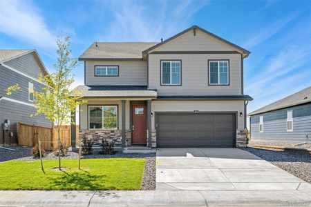 New construction Single-Family house 13464 Valentia Place, Thornton, CO 80602 BELLAMY- photo 0