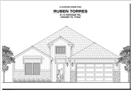 New construction Single-Family house 2114 Papoose Trail, Crosby, TX 77532 - photo 0 0