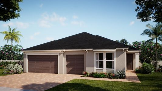 West Indies 2 Elevation | Longleaf | Country Club Estates | New Homes in Palm Bay, FL | Landsea Homes