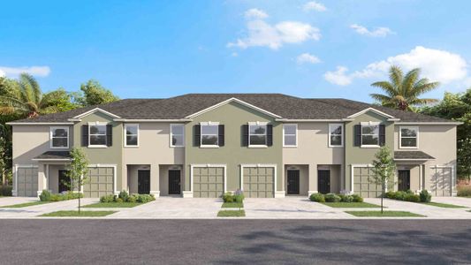 New construction Townhouse house 11191 Crescent Deer Drive, Land O' Lakes, FL 34638 Glen- photo 2 2