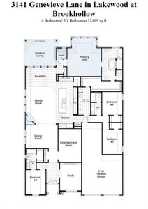 New construction Single-Family house 3141 Genevieve Lane, Prosper, TX 75078 215 Plan- photo