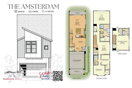 Innovative Design: The Amsterdam model redefines flexible living with a detailed 3D layout, allowing you to explore every possibility for your lifestyle.