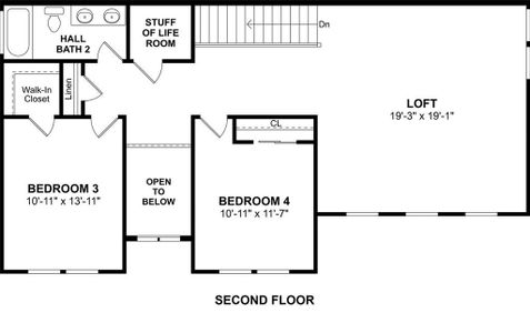 The Mykonos floor plan by K. Hovnanian Homes. 2nd Floor Shown. *Prices, plans, dimensions, features, specifications, materials, and availability of homes or communities are subject to change without notice or obligation.