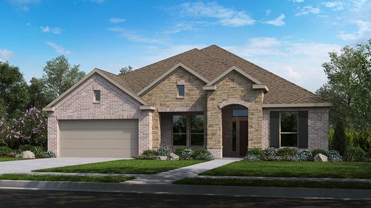 New construction Single-Family house 1512 Caylea Bluff Lane, Georgetown, TX 78628 Pewter- photo 0
