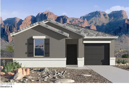 New construction Single-Family house 5557 E Arctic Lane, San Tan Valley, AZ 85140 The Casey- photo 0