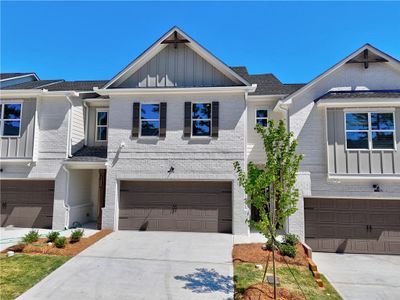 New construction Townhouse house 5530 Rock Place Court, Norcross, GA 30093 Harmony- photo 0