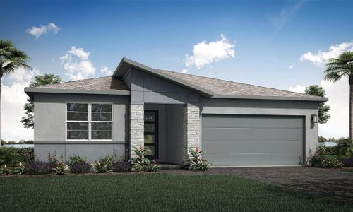 New construction Single-Family house 14090 Sw Surina Street, Port Saint Lucie, FL 34987 Caledon- photo 0