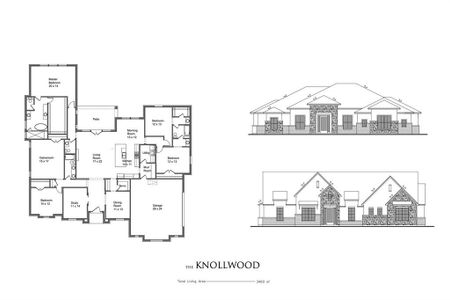 New construction Single-Family house 2713 Spring Lake Drive, Sherman, TX 75092 The Knollwood- photo 1 1