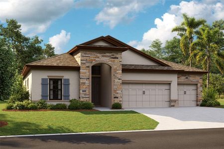 New construction Single-Family house 13146 Homestead Lane, Parrish, FL 34219 Biscayne II- photo 0