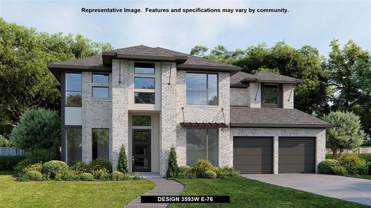 New construction Single-Family house 5410 Rocky Banks Way, Fulshear, TX 77441 Design 3593W- photo 1 1