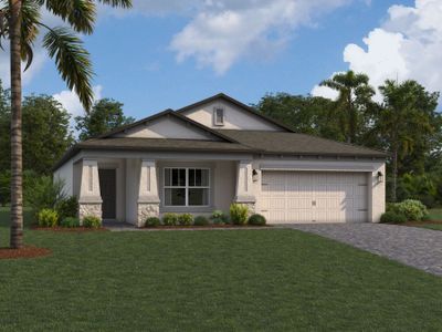 New construction Single-Family house 12519 Hilltop Farms Drive, Dade City, FL 33525 Meridian- photo 0 0