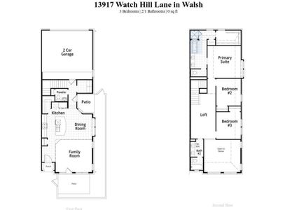 New construction Townhouse house 13917 Watch Hill Lane, Aledo, TX 76008 Casey Plan- photo