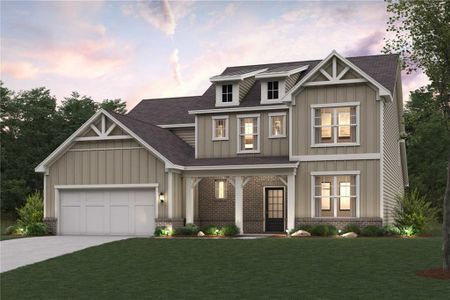 New construction Single-Family house 6645 Dusk Street, Dawsonville, GA 30534 Hemlock- photo 0