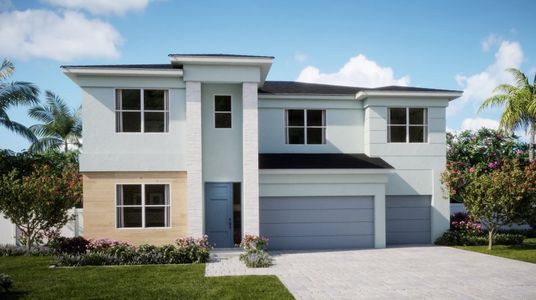 New construction Single-Family house 19105 Wood Stork Way, Loxahatchee, FL 33470 Saffron- photo 0