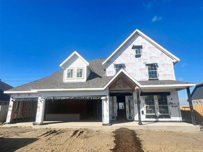 New construction Single-Family house 11911 Oakwood Drive, Mont Belvieu, TX 77535 Easton II- photo 1 1