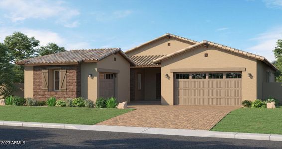 New construction Single-Family house 21844 E Nightingale Court, Queen Creek, AZ 85142 Aurora Plan 5580- photo 0