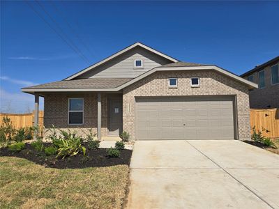 New construction Single-Family house 29035 Pearl Barley Way, Hockley, TX 77447 Newlin- photo 0