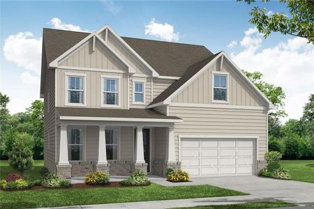 New construction Single-Family house 292 Riverwood Pass, Dallas, GA 30157 Hickory- photo 0