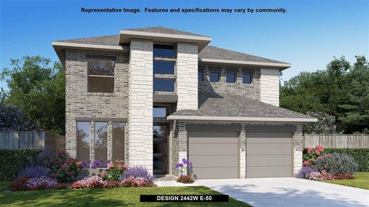 New construction Single-Family house 117 Bluff Creek Lane, Georgetown, TX 78628 Design 2442W- photo 0