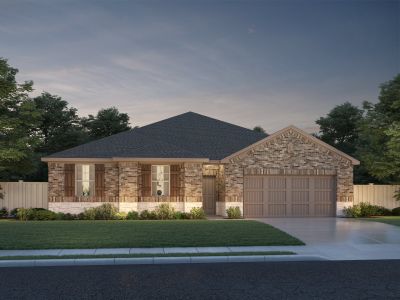 New construction Single-Family house 163 Brahma Drive, Kyle, TX 78640 The Plymouth- photo 0