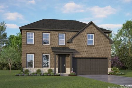 New construction Single-Family house 7007 Comanche Cave, San Antonio, TX 78233 The Murray J- photo 0