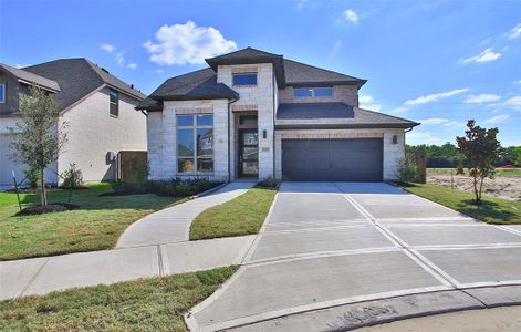 New construction Single-Family house 12351 Grassy Bend Drive, Mont Belvieu, TX 77523 Design 2942H- photo 0