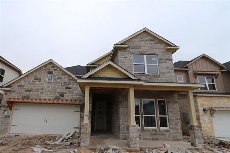 New construction Single-Family house 3636 Plentywood Ln, Leander, TX 78641 Balcones II- photo 0