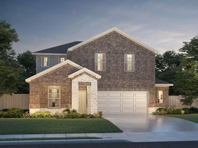 New construction Single-Family house 112 Bosco Rd, Hutto, TX 78634 The Winedale (880)- photo 0 0