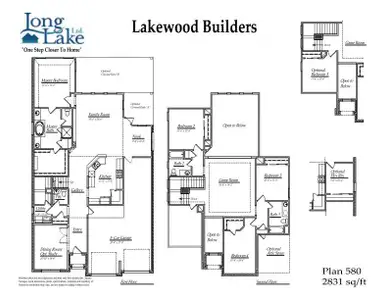 This floor plan features 4 bedrooms, 3 full baths, 1 half bath and over 2,800 square feet of living space.