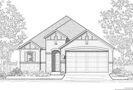 New construction Single-Family house 2840 Maximilian Lane, New Braunfels, TX 78130 Alpina Plan- photo 4 4
