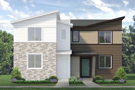 New construction Duplex house 219 Scaup Lane, Johnstown, CO 80534 Congaree- photo 0