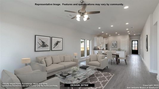 New construction Single-Family house 9908 Heeler Hand Trail, San Antonio, TX 78254 Design 2079W- photo 3 3