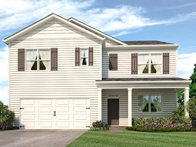 New construction Single-Family house 8213 Elkhorn Drive, Fairburn, GA 30213 HAYDEN- photo 0