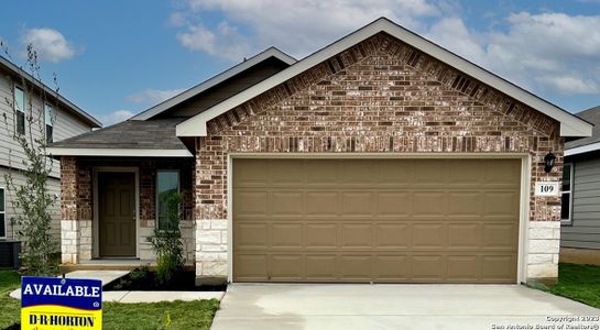 New construction Single-Family house 109 Honors Street, Floresville, TX 78114 The Amber- photo 0 0